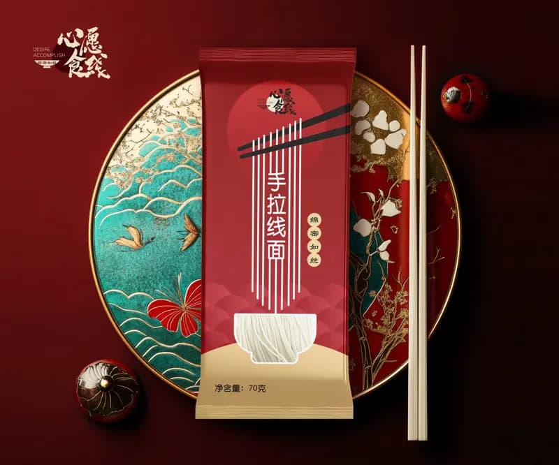 心願食線 手工麵線品牌包裝